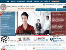 Tablet Screenshot of leeinstitute.com